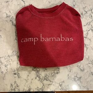 Comfiest oversized sweatshirt ever from camp barnabas